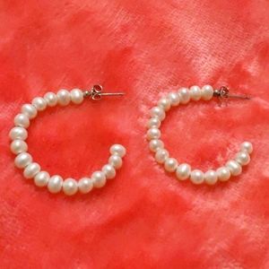 🌴Beautiful earrings made with pearls silver 925🌴